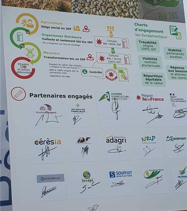 Cérèsia signe la Charte Blé Bio Île-de-France et réaffirme son engagement pour une filière bio durable
