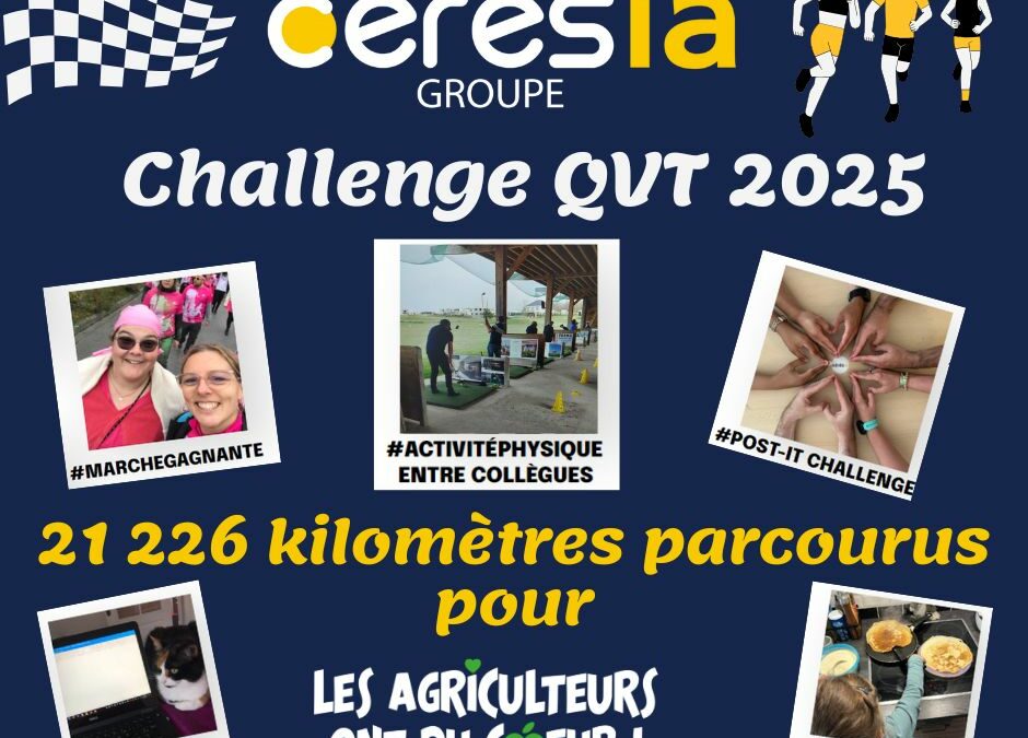 Challenge QVT 2025 Cérèsia : un élan collectif, sportif et solidaire