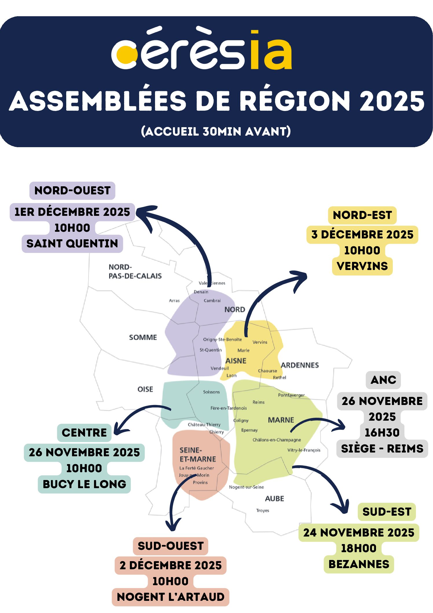 Assemblées de région 2025
