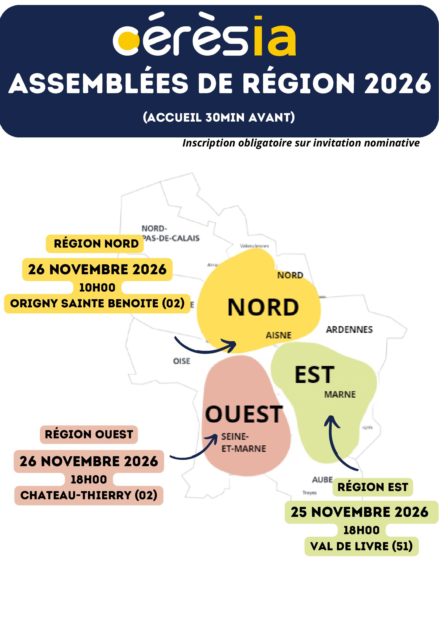 Assemblées de région 2026 CERESIA