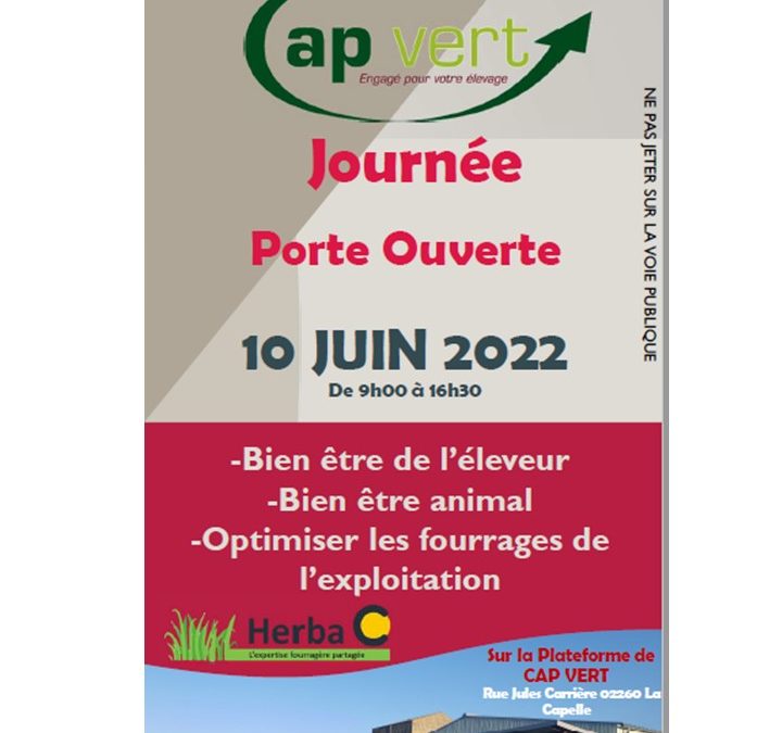 Porte ouverte chez Cap vert le 10 juin 2022